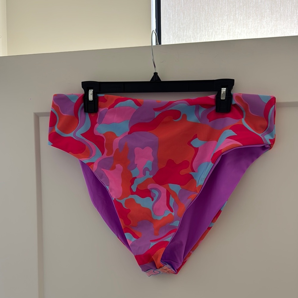ASOS Multicolor Bikini High Cut Bottoms Size 16